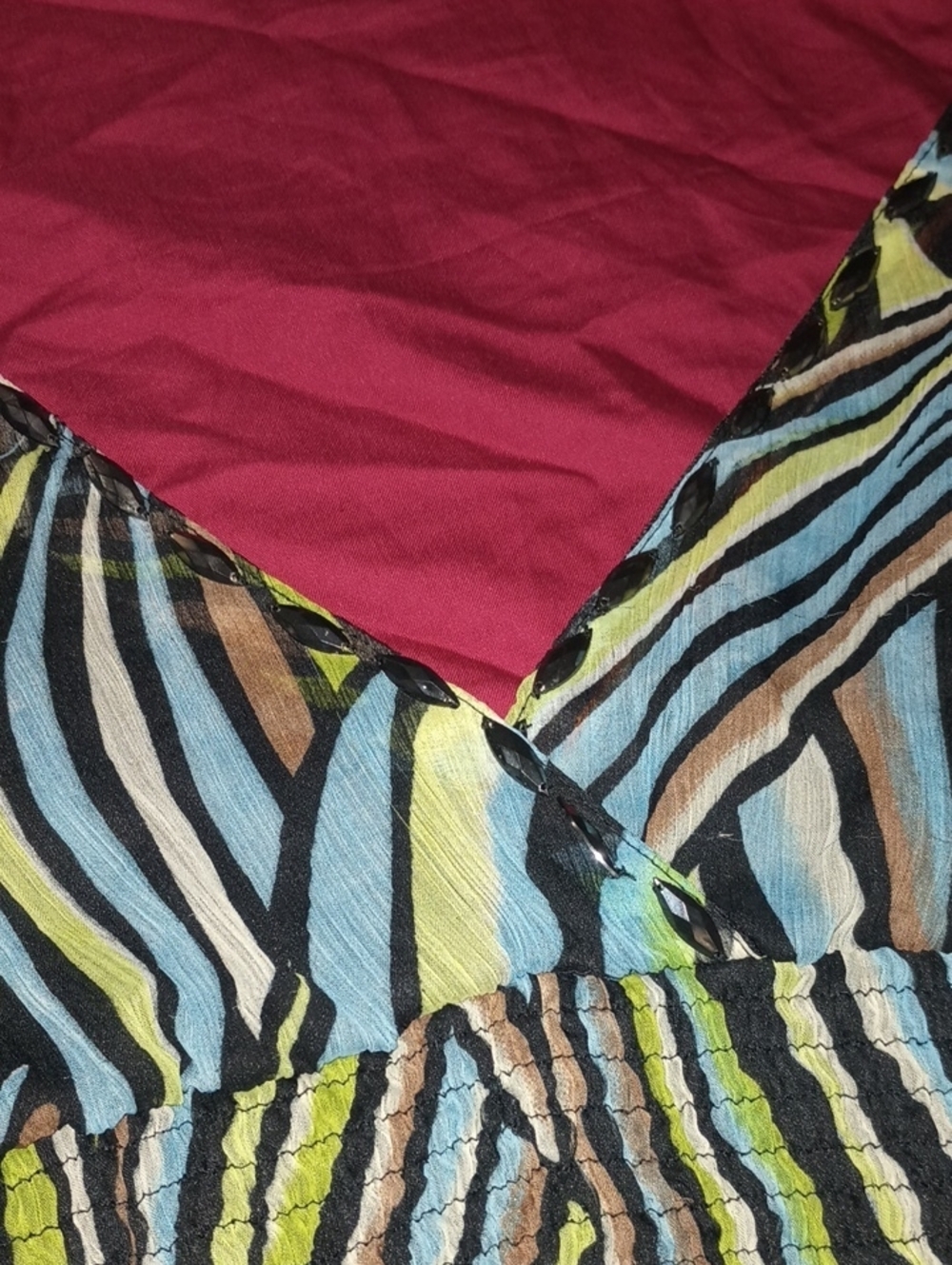 Jessica Taylor Multi-Color Sundress High Low Woman's L Spring Summer Party - Picture 7 of 11